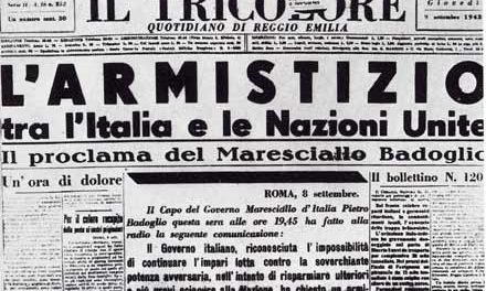 8 settembre 1943. L’armistizio e l’inizio della Resistenza