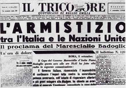 8 settembre 1943. L’armistizio e l’inizio della Resistenza