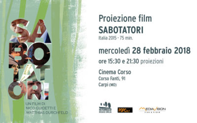 Proiezione film “Sabotatori”