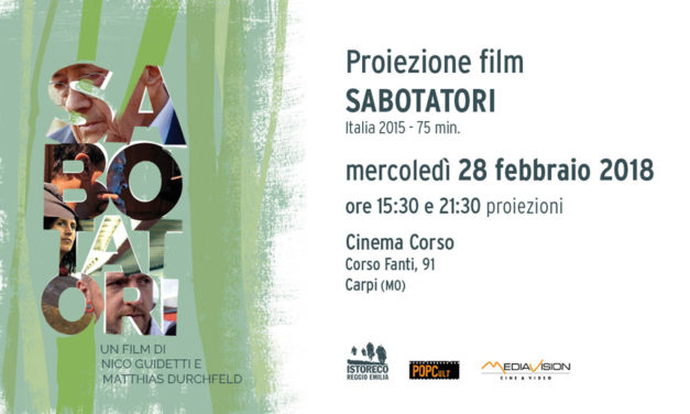 Proiezione film “Sabotatori”