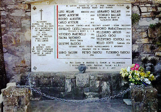 Cerimonia per i caduti di Minozzo
