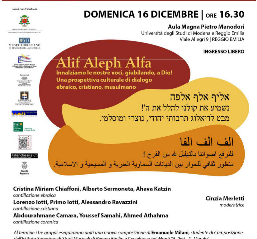 Le religioni si incontrano in musica con “Alif Aleph Alfa”