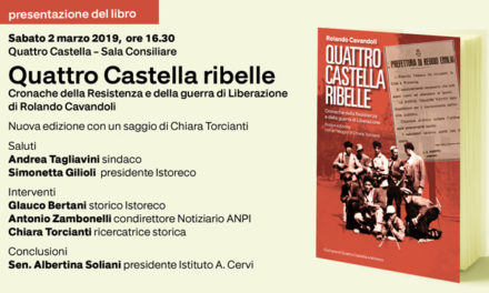 Presentazione del libro “Quattro Castella ribelle. Cronache della Resistenza e della guerra di Liberazione”