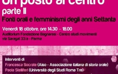 Un posto al centro – parte II: Fonti orali e femminismi degli anni Settanta