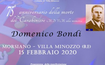 Carabiniere e partigiano, Villa Minozzo ricorda Domenico Bondi