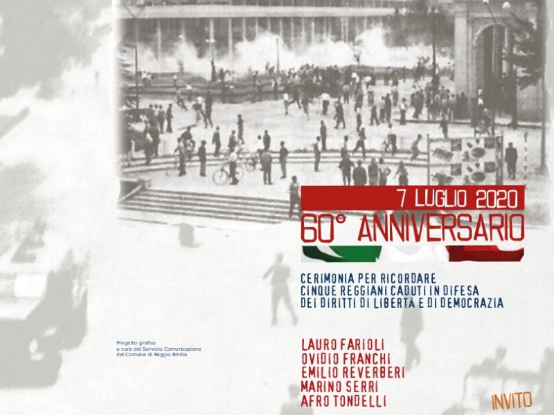 60° anniversario dei Morti di Reggio Emilia – Il programma ufficiale