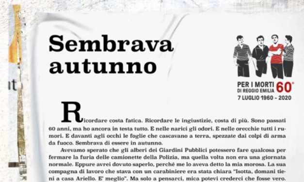 7 Luglio 1960-2020 – Perchè i vivi non ricordano gli occhi di… Ariello Bertozzi?