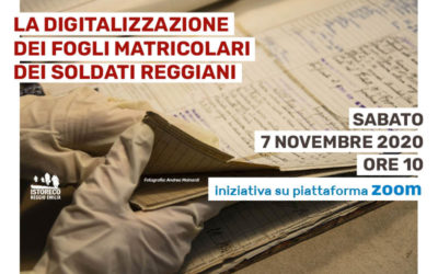 Presentazione del progetto “La digitalizzazione dei fogli matricolari dei soldati reggiani”