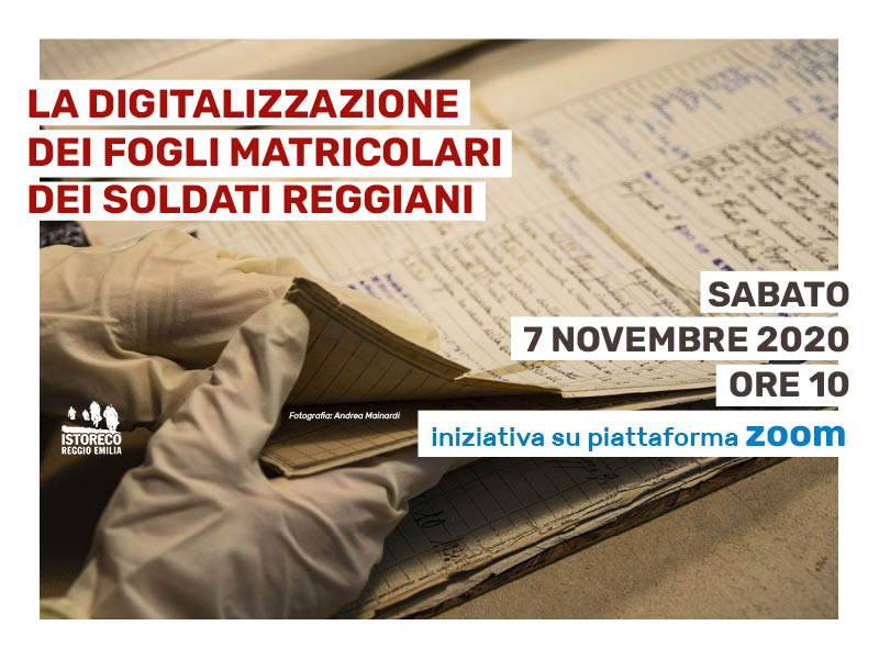 Presentazione del progetto “La digitalizzazione dei fogli matricolari dei soldati reggiani”