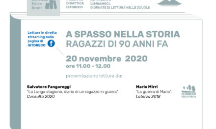 Libriamoci. Giornate di lettura nelle scuole con Istoreco – diretta Facebook