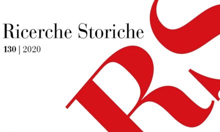 Disponibile il nuovo numero “RS-Ricerche Storiche” 130/2020