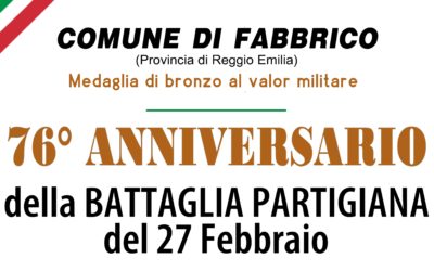 76° anniversario della Battaglia Partigiana di Fabbrico