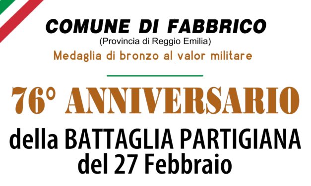 76° anniversario della Battaglia Partigiana di Fabbrico