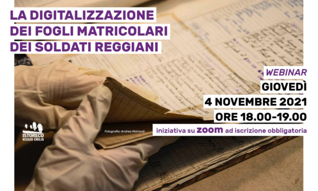 La digitalizzazione dei fogli matricolari dei soldati reggiani