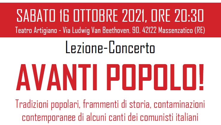 La Notte Rossa 2021 –  Avanti Popolo