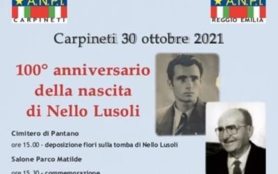 Iniziativa per ricordare Nello Lusoli, partigiano, amministratore, politico