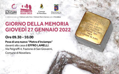 Posa di una pietra d’inciampo a Novellara nel giorno della memoria