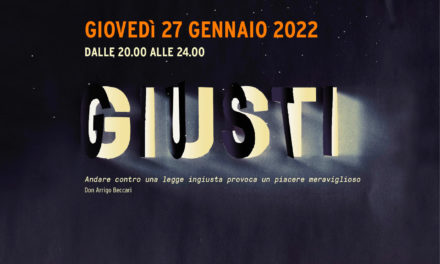 Il documentario “Giusti” disponibile liberamente dalle ore 20 alle 24 del 27 gennaio