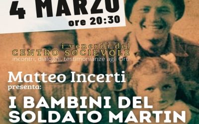 Presentazione “I bambini del soldato Martin” al Centro Sociale Spallanzani-Orti
