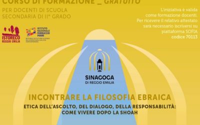 “Incontrare la filosofia ebraica”: corso di formazione per docenti fra marzo e aprile