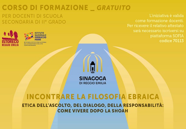 “Incontrare la filosofia ebraica”: corso di formazione per docenti fra marzo e aprile