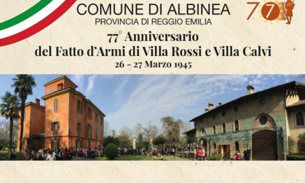 Sabato 26 marzo il 77° anniversario del Fatto d’Armi di Villa Rossi e Villa Calvi