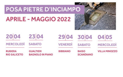 Posa nuove Pietre d’Inciampo – aprile/maggio 2022