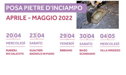 Posa nuove Pietre d’Inciampo – aprile/maggio 2022