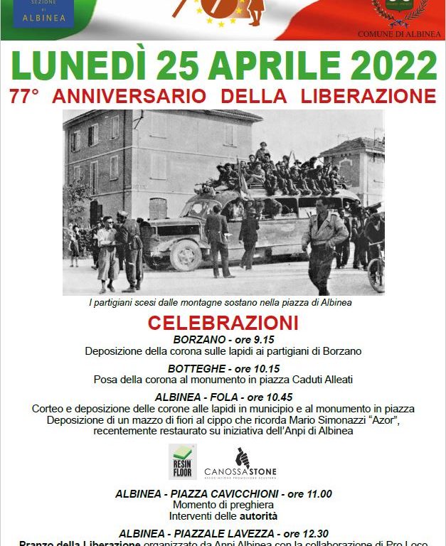 La festa della Liberazione ad Albinea