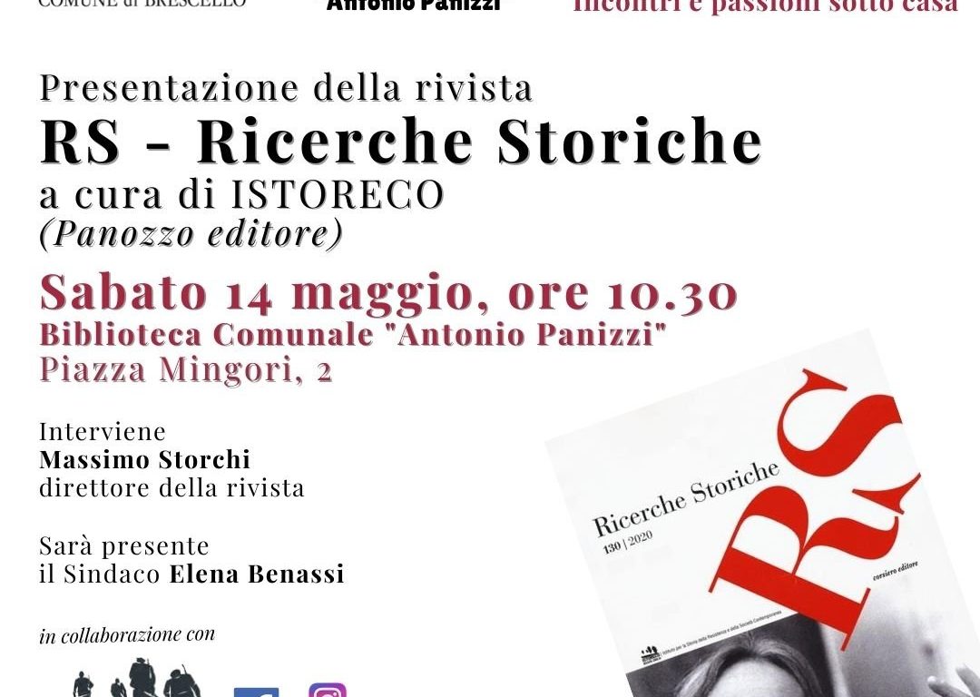 Presentazione di RS-Ricerche Storiche nella Biblioteca di Brescello