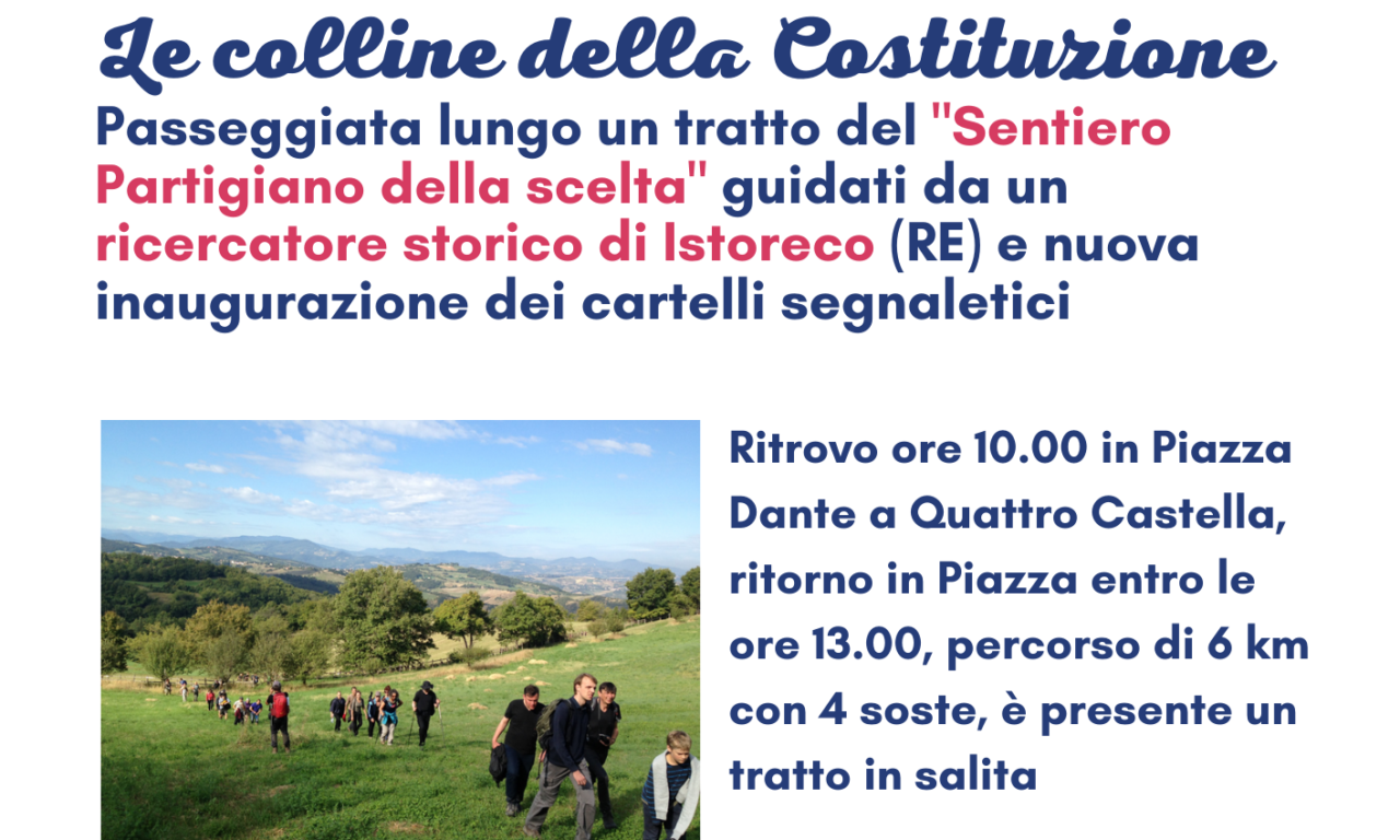 Le colline della Costituzione – Quattro Castella per il 2 giugno