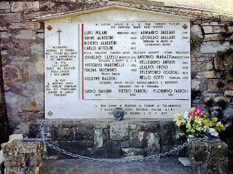 Cerimonia per i caduti di Minozzo dell’estate 1944