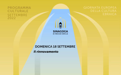 Giornata europea della cultura ebraica 2022, il programma reggiano del 18 settembre