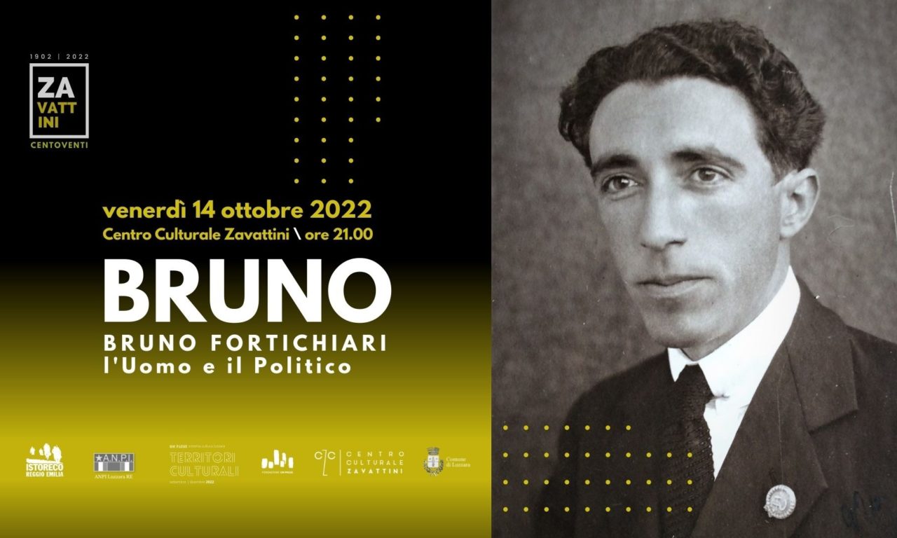 “BRUNO. Bruno Fortichiari, l’uomo e il politico” il 14 ottobre a Luzzara