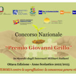 Ottava edizione del premio nazionale Giovanni Grillo “La Memoria contro la sopraffazione: la conoscenza genera rispetto”