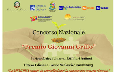 Ottava edizione del premio nazionale Giovanni Grillo “La Memoria contro la sopraffazione: la conoscenza genera rispetto”