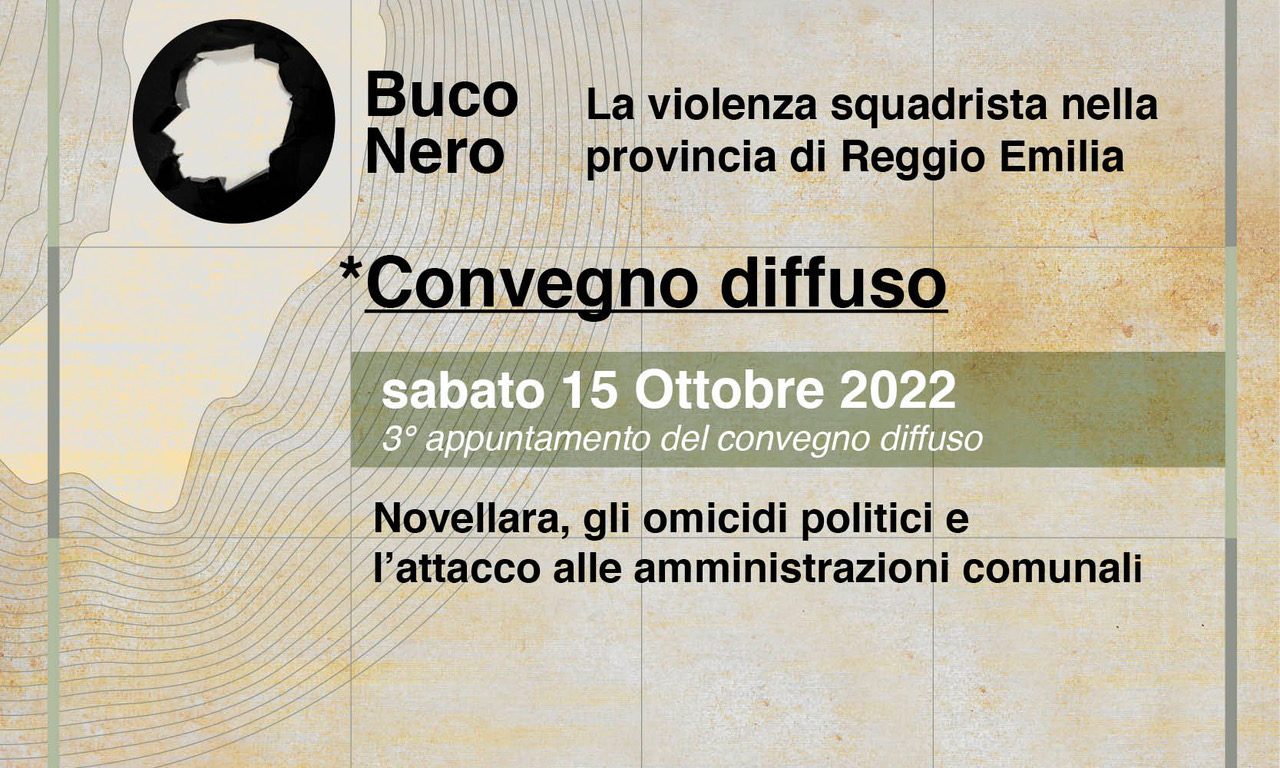 Convegno diffuso 3 – 15 ottobre – Novellara, gli omicidi politici e l’attacco alle amministrazioni comunali