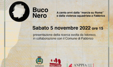 Buco Nero – 5 novembre Fabbrico – “Buco Nero, Fabbrico 1921: lo squadrismo fascista, gli arditi del popolo e Umberto Degoli”