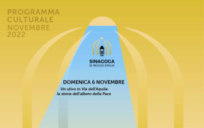 “Un ulivo in Via dell’Aquila: la storia dell’albero della Pace” il 6 novembre in sinagoga