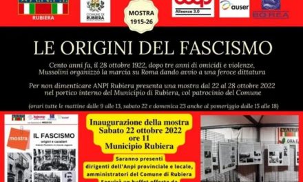 Mostra “Le origini del fascismo” a Rubiera