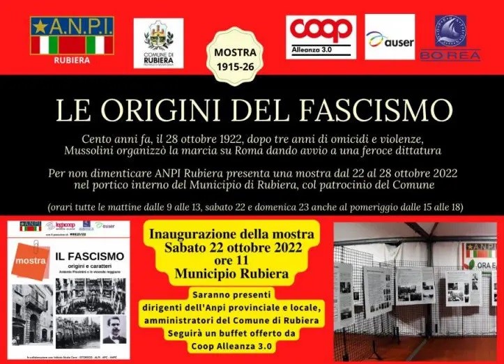 Mostra “Le origini del fascismo” a Rubiera