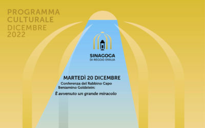 “Storia e tradizioni della festa di Chanukkah” in sinagoga il 20 dicembre