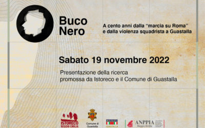 Buco Nero – 19 novembre Guastalla – “Buco Nero, Guastalla 1921- 1922: lo squadrismo fascista e gli omicidi”