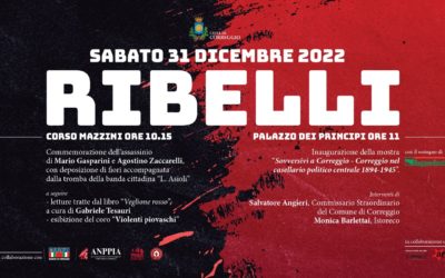 Correggio, 102° anniversario dell’assassinio di Mario Gasparini e Agostino Zaccarelli