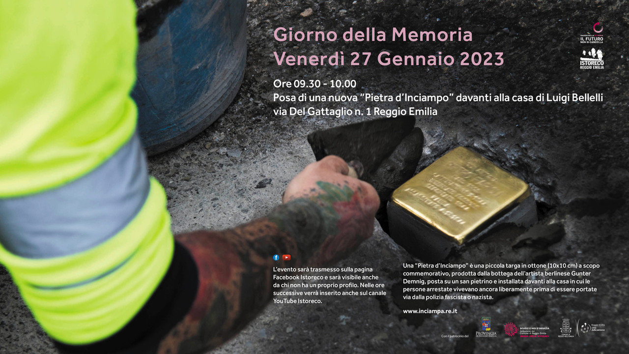 Posa di una nuova Pietra d’Inciampo – Giorno della Memoria 2023