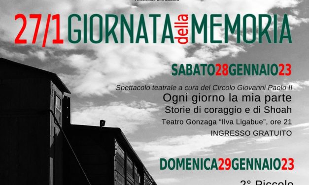 Il Giorno della Memoria 2023 a Bagnolo in Piano: uno spettacolo teatrale e una visita a Villa Emma a Nonantola