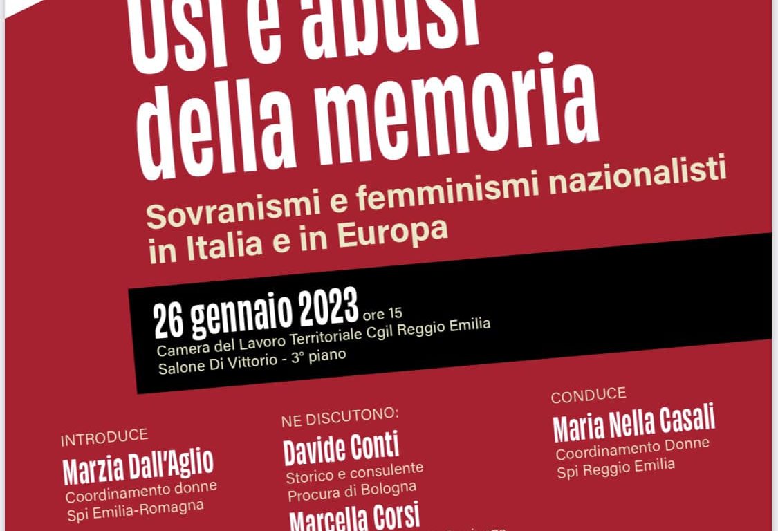 “Usi e abusi della memoria” con la SPI Cgil