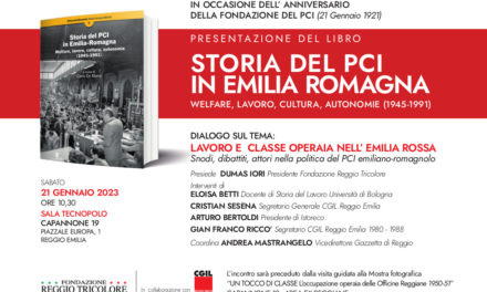 Presentazione di “Storia del PCI in Emilia-Romagna. Welfare, lavoro, cultura, autonomie (1945-1991)”