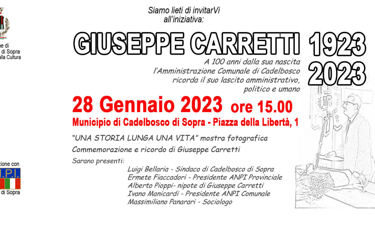 Giuseppe Carretti 1923-2023