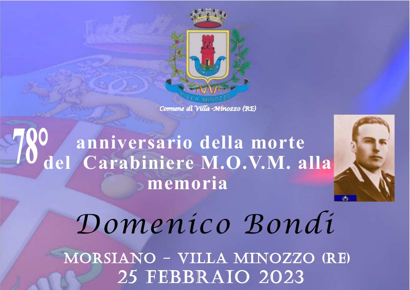 Morsiano e Villa Minozzo ricordano Domenico Bondi, carabiniere e partigiano
